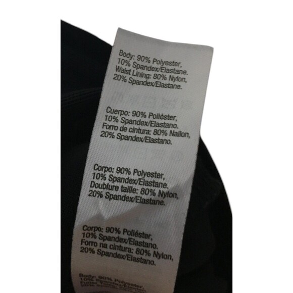 Assets Spanx Pants Women's Size Large Black Velvet Red Hot Label Stretch - Picture 6 of 6